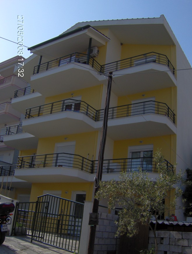 Three story apartment building construction Kavala