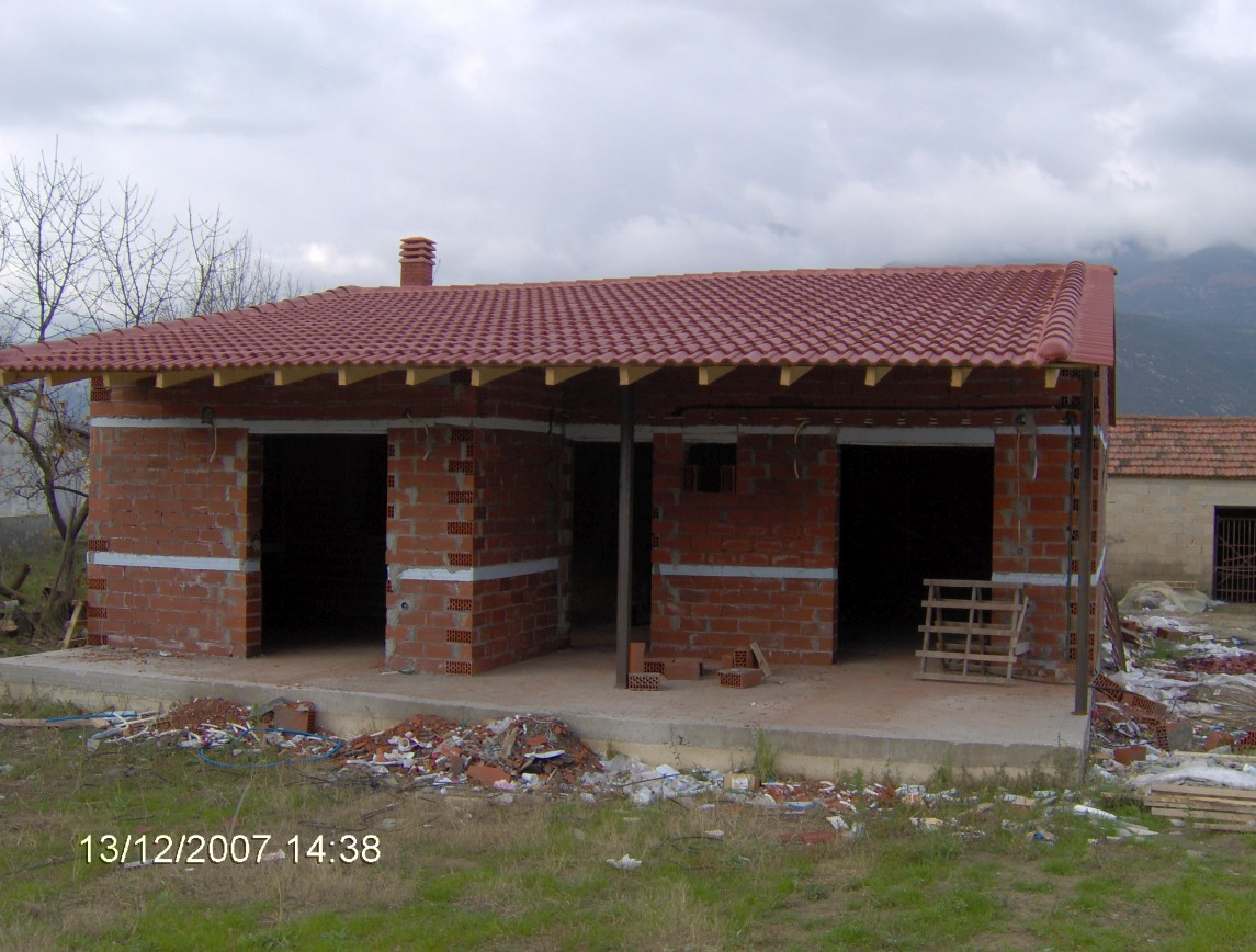 One story house construction Sidirochori