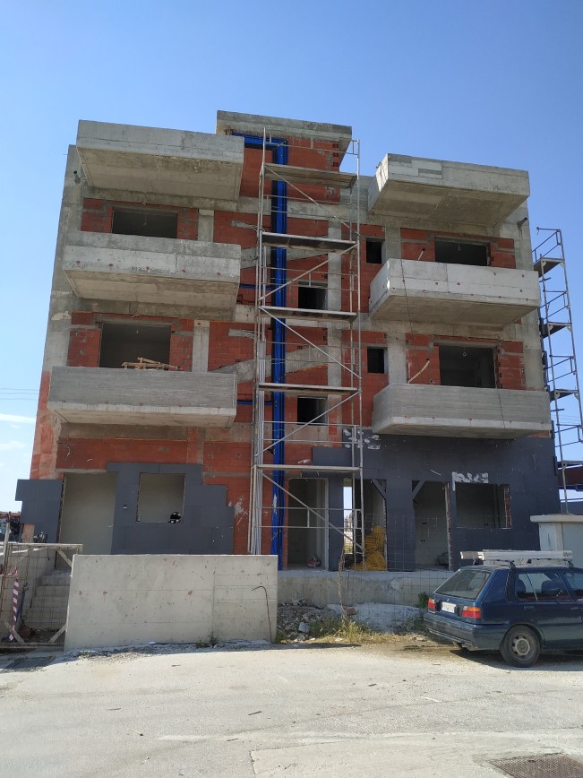 Perigiali wall insulation in newly built apartment building