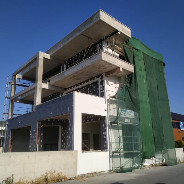 Perigiali wall insulation in newly built apartment building